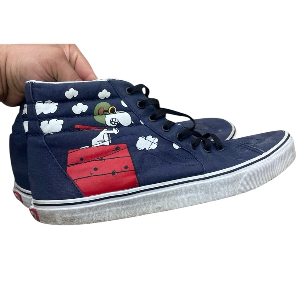 Vans Peanuts Snoopy Sneakers Flying Ace Skateboard Hi-Top US Men‘s Size 13